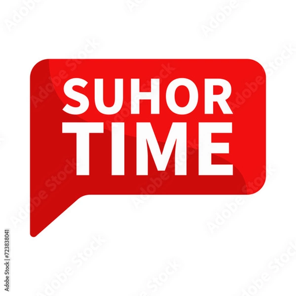 Obraz Suhor Time Text In Red Rectangle Shape For Information Promotion Business Marketing Announcement Social Media
