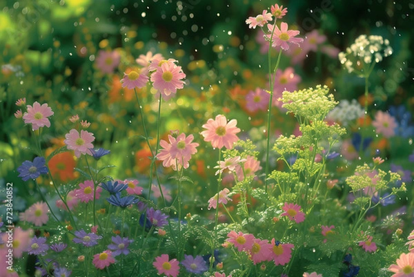 Fototapeta flowers in the field