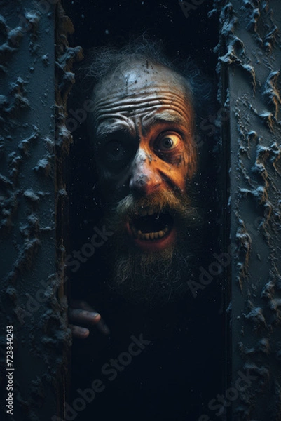 Fototapeta Scared man wallpaper