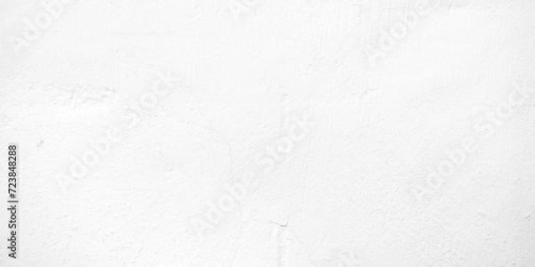 Fototapeta White cement crack or concrete wall for background. Paper, texture, white,  Empty space.