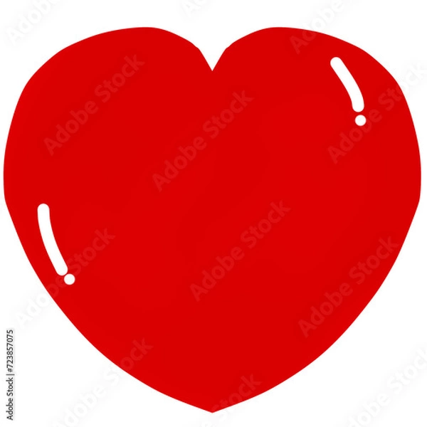 Obraz red heart isolated