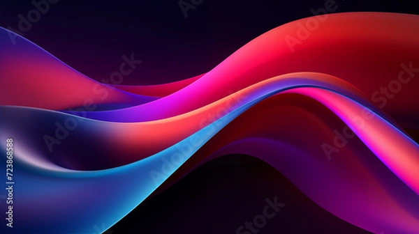 Fototapeta colorful wavy gradient color background