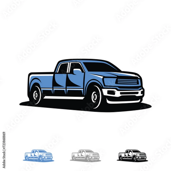 Obraz Pickup Truck Vector illustration