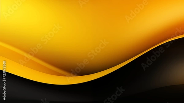 Fototapeta wavy yellow gradient background