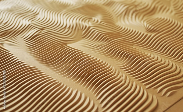 Obraz close up of an abstract corrugated  pattern, texture, wave