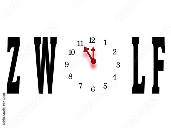 Fototapeta Fünf vor Zwölf!