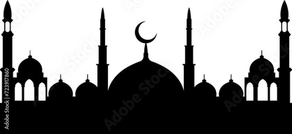 Obraz Mosque Silhouette Icon