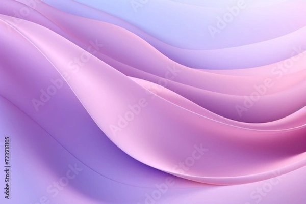 Fototapeta Abstract background with wavy lines of light purple, lilac color. 