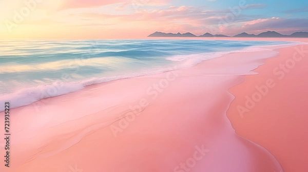 Obraz Panoramic natural landscape of beautiful beach