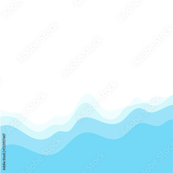 Fototapeta Beach view with waves