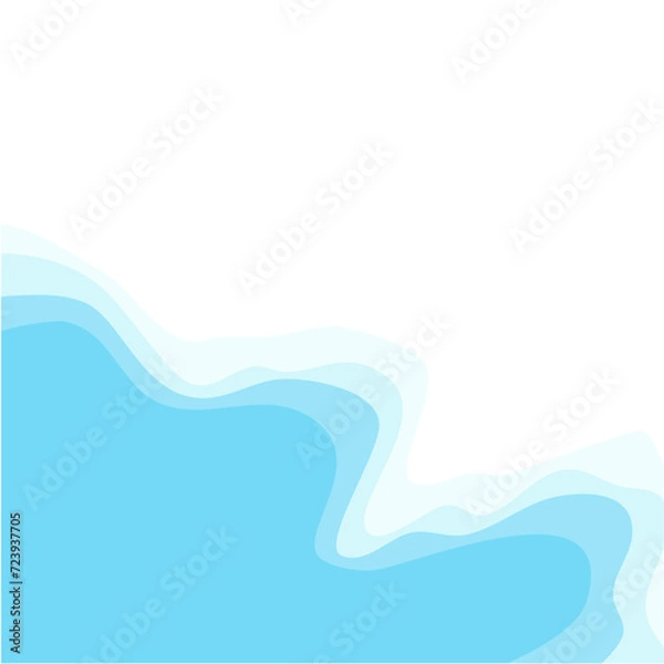 Fototapeta Beach view with waves