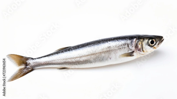 Obraz Fish - A Peruvian Anchoveta on a white background
