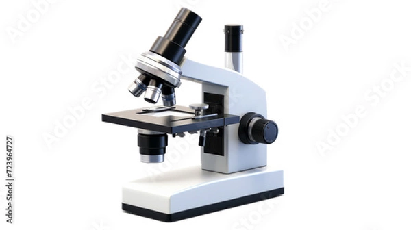 Obraz Microscope. Isolated on a white background png like