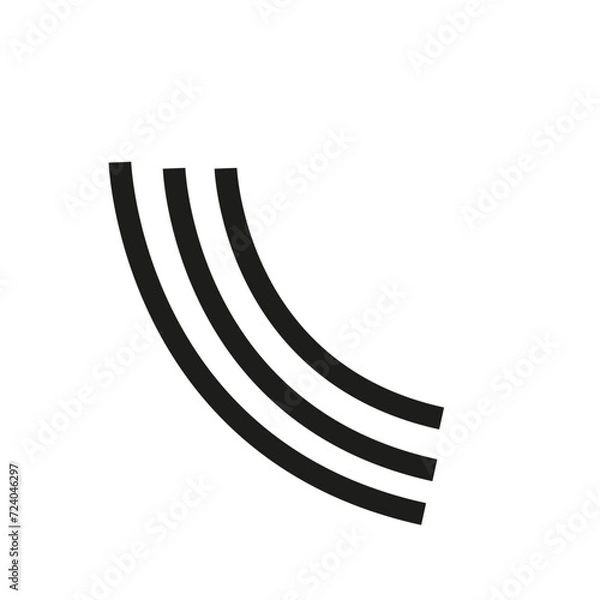 Obraz traits noirs style memphis