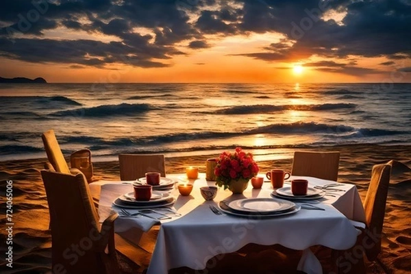 Obraz dinner at the beach