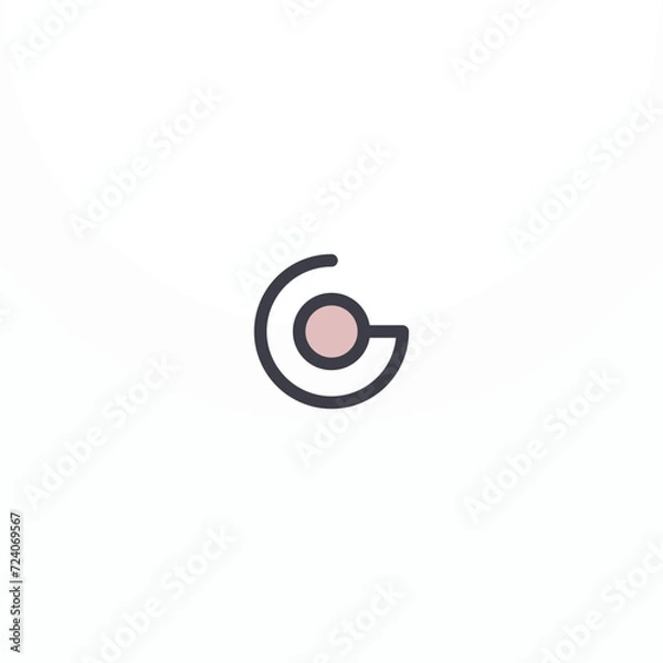 Obraz Outline media icon on white