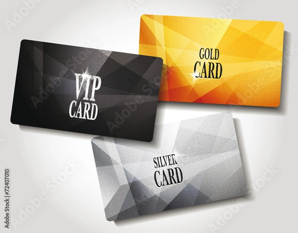Fototapeta Set of  VIP cards