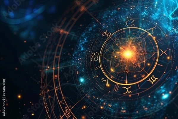 Obraz Zodiac astrology symbols