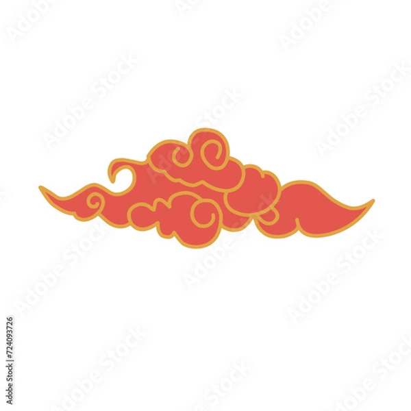 Obraz Chinese Clouds Ilustration