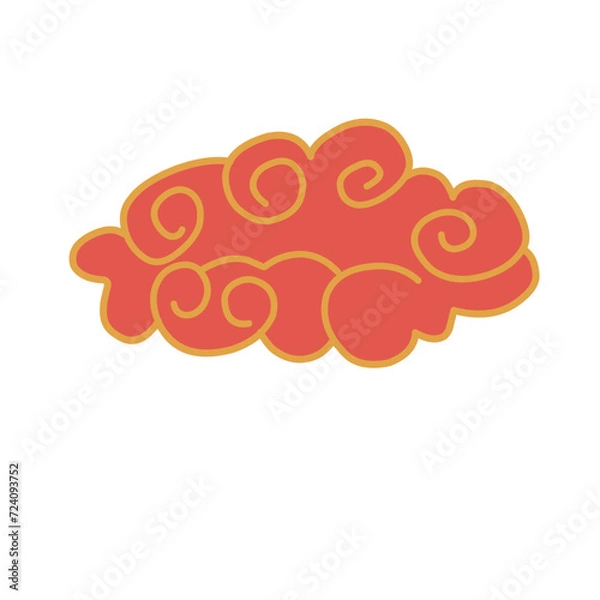 Obraz Chinese Clouds Ilustration