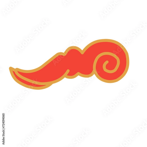 Obraz Chinese Clouds Ilustration