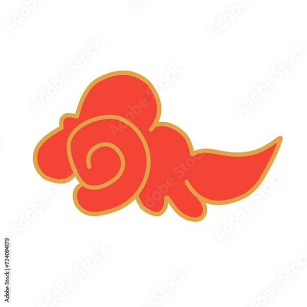 Obraz Chinese Clouds Ilustration