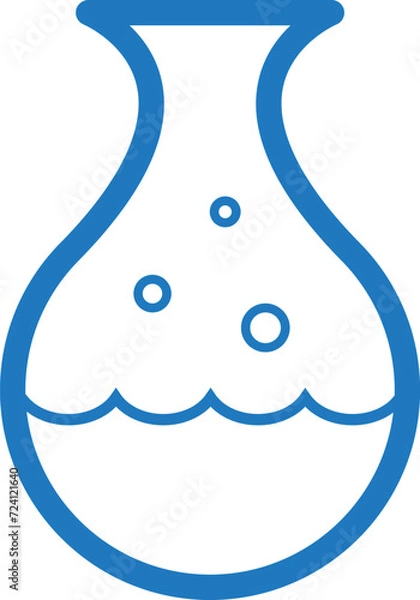 Fototapeta Test tube vector icon