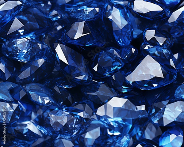 Obraz Seamless abstract sapphire background