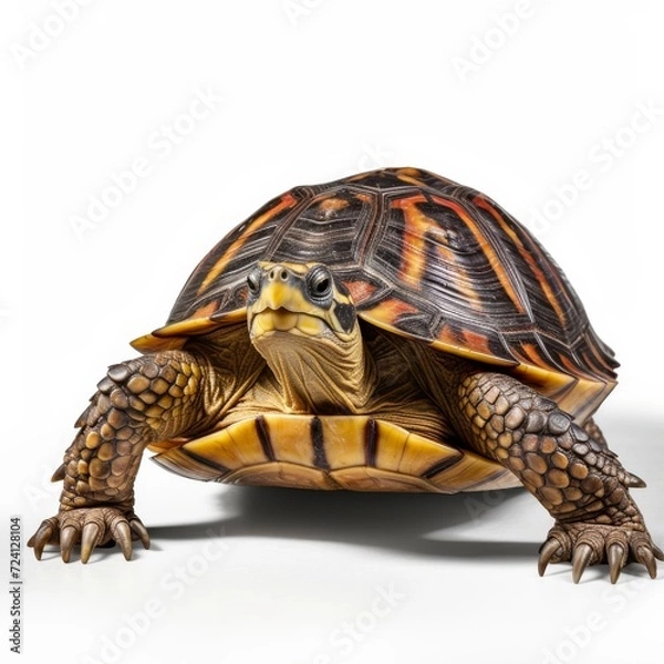 Fototapeta turtle isolated on white background