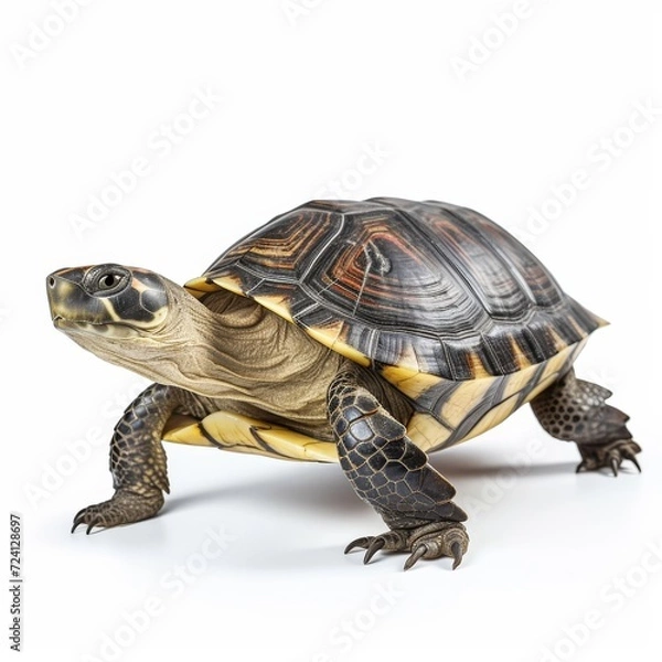 Fototapeta turtle isolated on white background