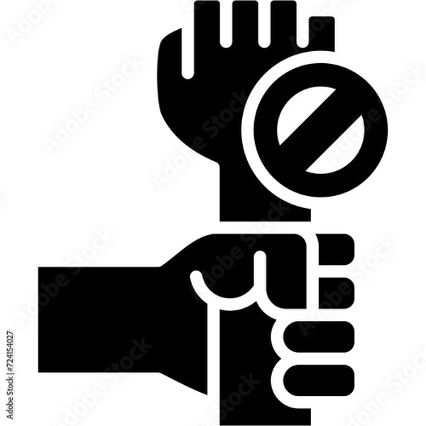 Fototapeta Self Restraint Icon