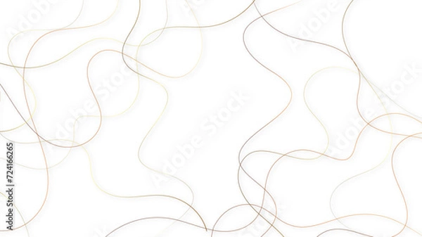 Obraz Colorful random pattern line stroke on a transparent background. Decorative pattern with tangled curved lines. Random chaotic lines abstract geometric pattern vector background.	
