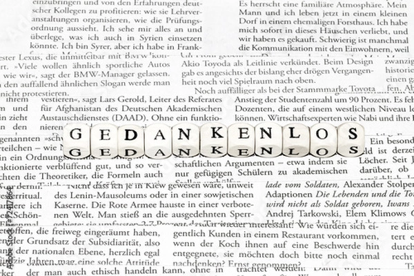 Fototapeta Gedankenlos