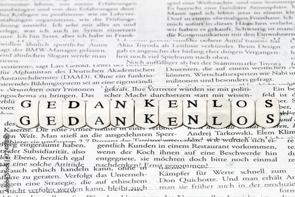 Fototapeta Gedankenlos