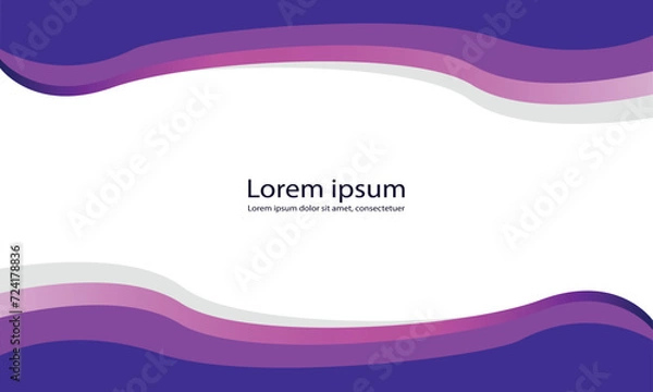 Fototapeta vector colorful  gradient background wave line  modern abstract design  for posters Vector illustration