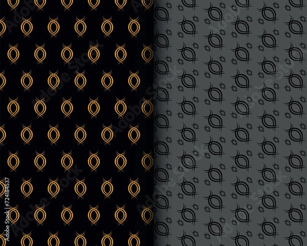 Obraz Modern vector dark background with geometric pattern.