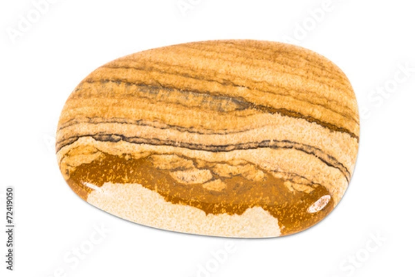 Obraz Precious gem on white background, jasper