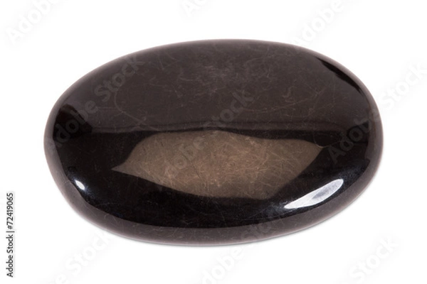 Obraz Precious gem on white background, hematite