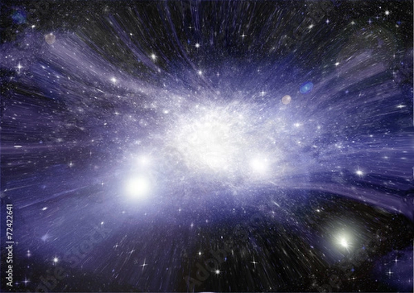 Obraz galaxy in a free space