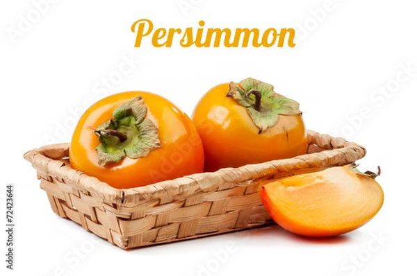 Fototapeta persimmon isolated