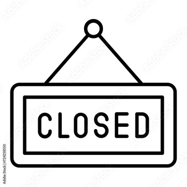 Obraz Closed Board Icon