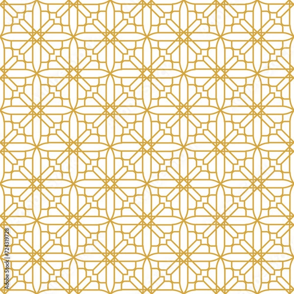 Obraz Gold Line Islamic Seamless Pattern