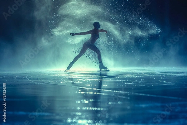Obraz 피겨 스케이팅 빙판 위 피겨 스케이터