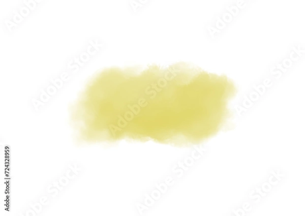 Obraz 黄色の水彩滲み素材