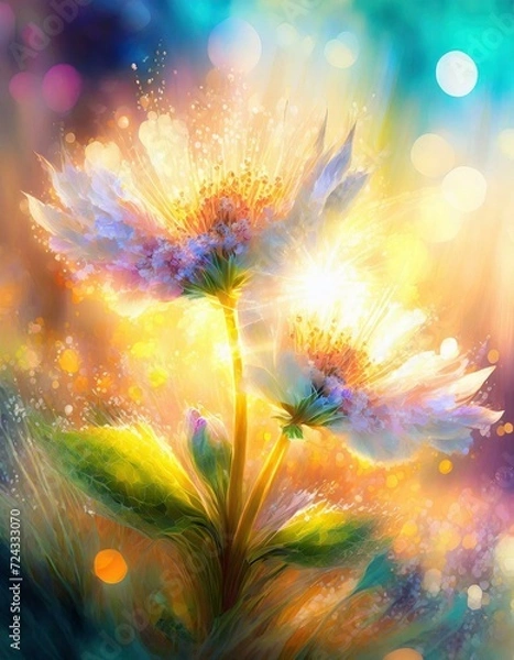 Obraz sun and rainbow