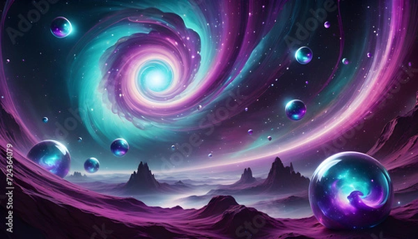 Obraz alien planet in space
