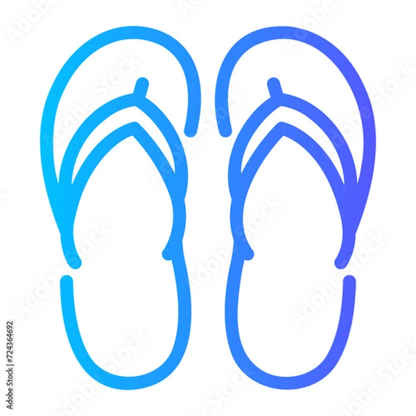 Obraz slipper Line Gradient Icon