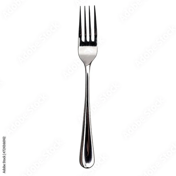 Obraz Salad fork, isolated PNG object