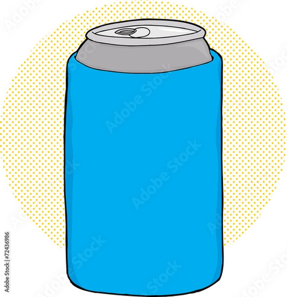 Fototapeta Soda in Can Cooler