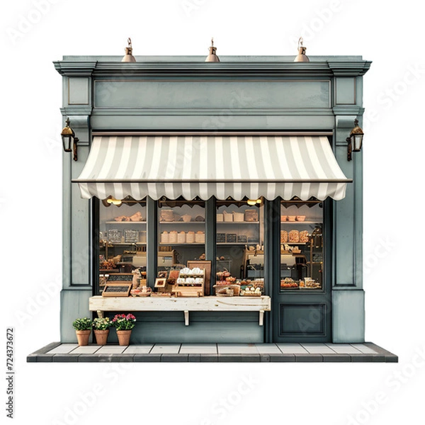 Obraz Shop window, isolated PNG object